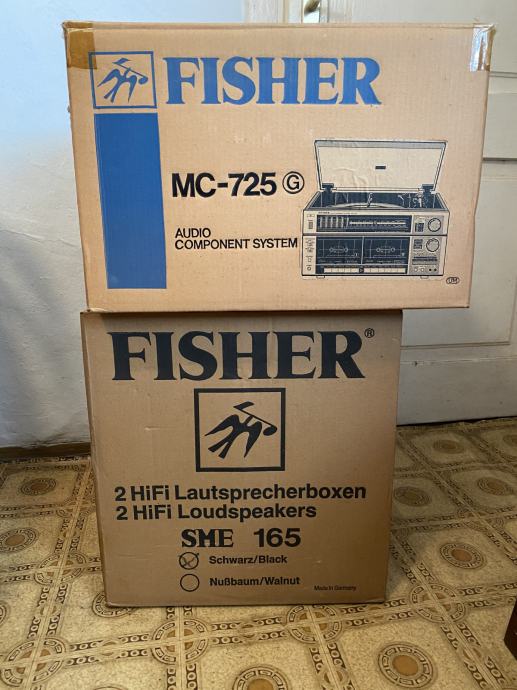 NIKOLI RABLJEN FISHER Audio Component System MC725 + zvočniki SME 165