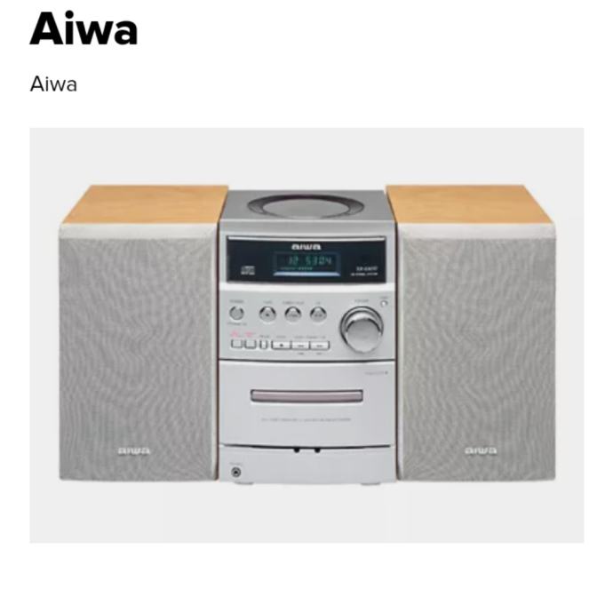 Glasbeni stolp AIWA - ( Kakovostni leseni zvočniki ) - Dober zvok