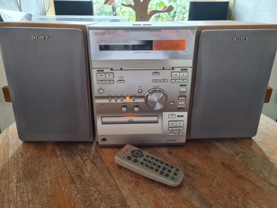 SONY CMT-CP2W, CD, kasetnik, radio, zvočniki