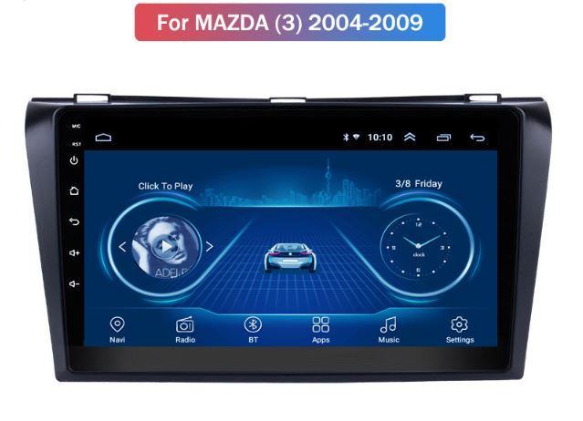 MAZDA 3 2004 - 2009 ORIGINAL DIN2 radio Android GPS WIFI MUILTIMEDIJA
