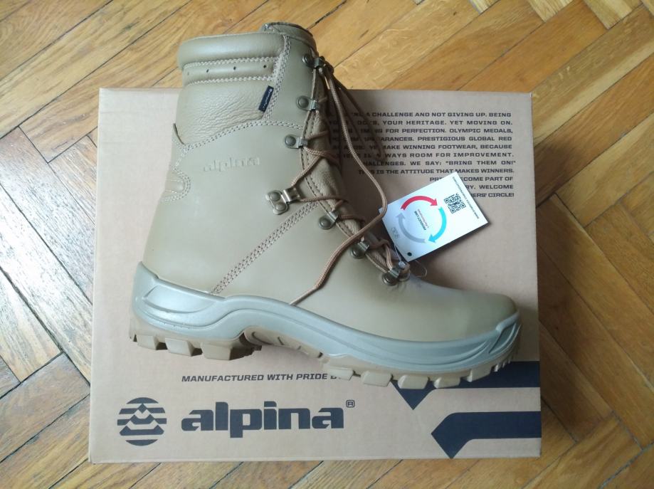 Novi vojaški pohodniški škornji Alpina Arpenaz puščavski bež št. 44