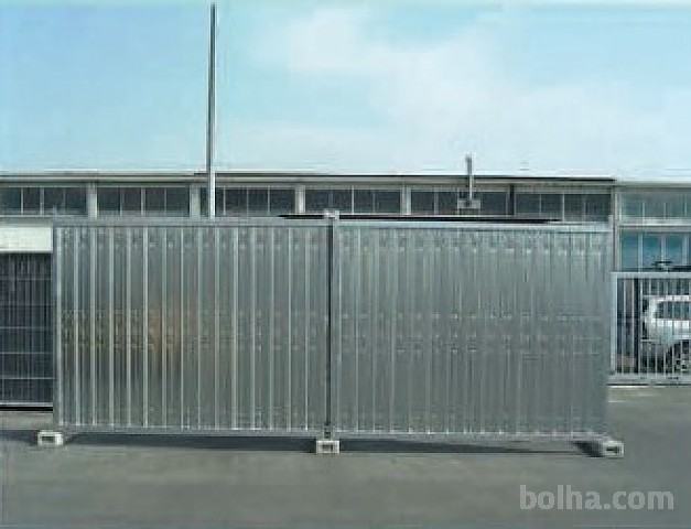 Polna ali mrežna panelna gradbena / gradbiščna ograja