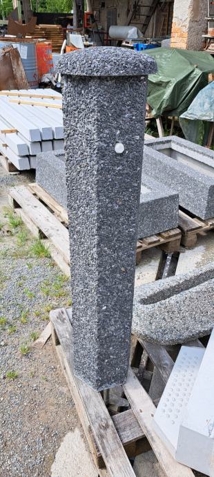 Stebriček za vodo šestkotni Fi22x100 cm - prani beton