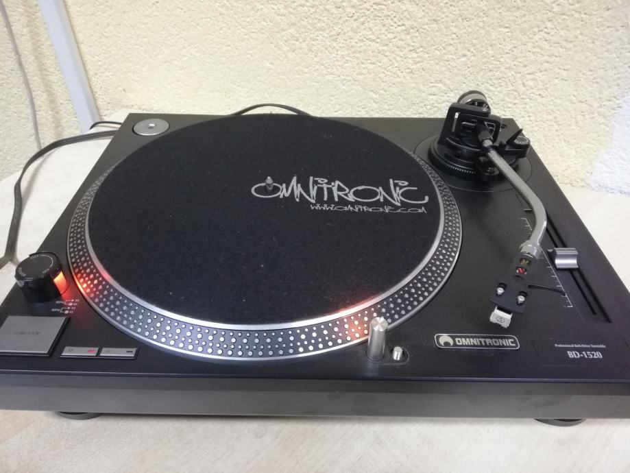 OMNITRONIC BD-1520, DJ gramofon