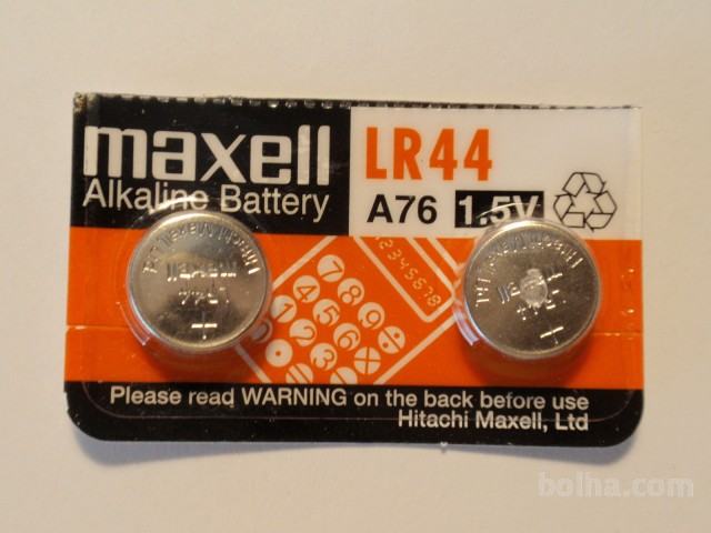 Baterija Maxell LR44 / 357 / AG13 / SR44 / A76 / V13GA