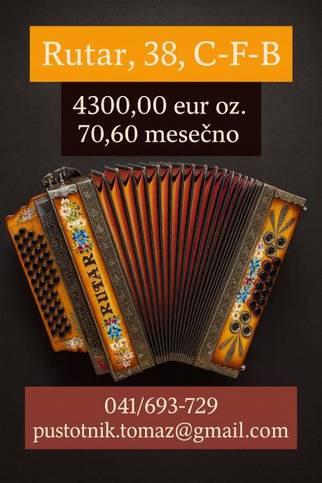 Ala Rutar Rutar Harmonika C-F-B