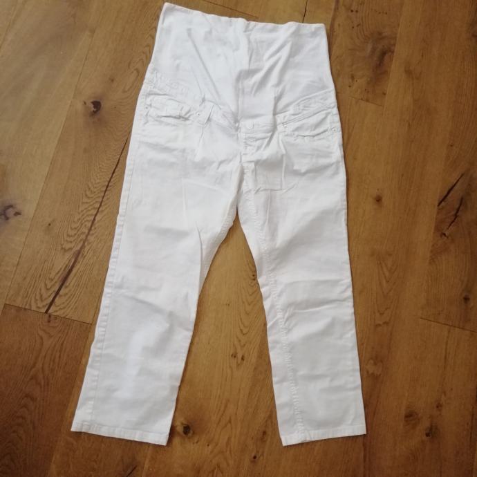 HM MAMA 46 bele 3/4 hlače