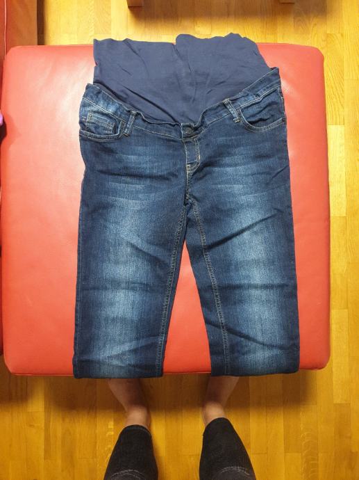 jeans hlače za nosečnico