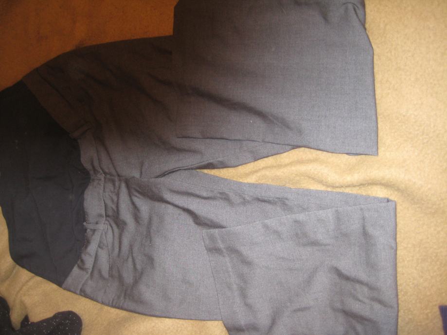 Nosečniške fine hlače-temno sive, MAMA, HinM, VEL.40