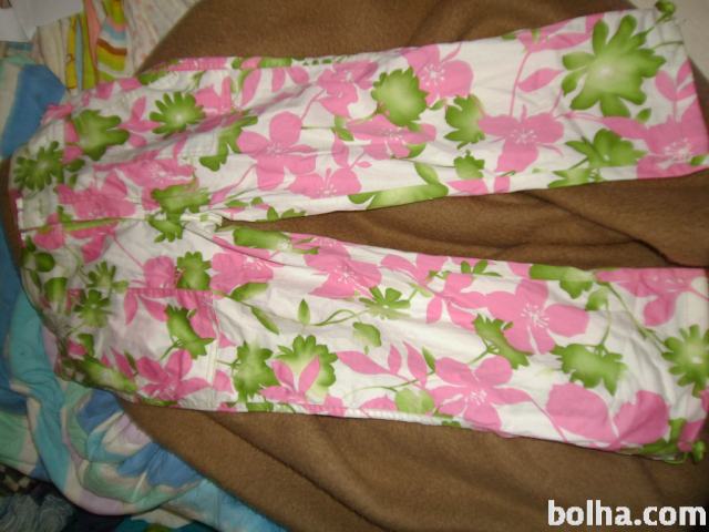 Nosečniške hlače- rožnate, vel S ,pomlad-poletje