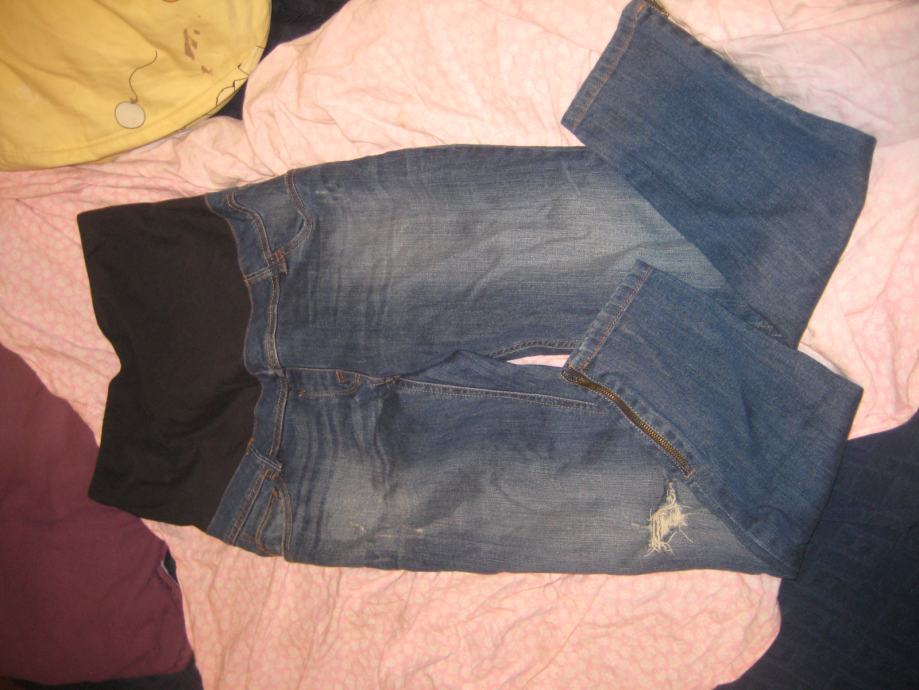 Nosečniške jeans hlače-dolge, MATERNITY SKINNY, VEL 40