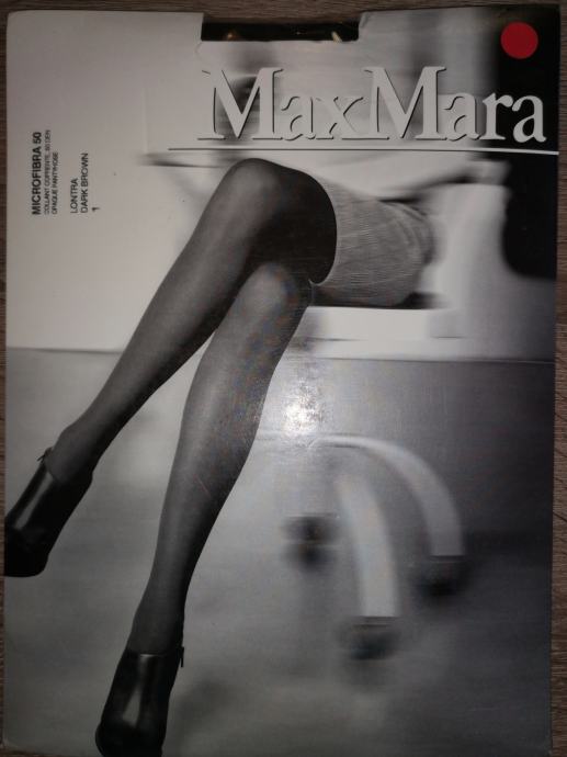 Nove Max Mara MICROFIBRA 50 denske rjave hlačne nogavice velikost S