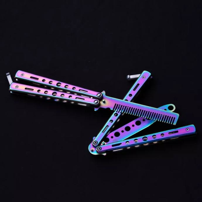 butterfly nož glavnik/ butterfly knife comb trainer