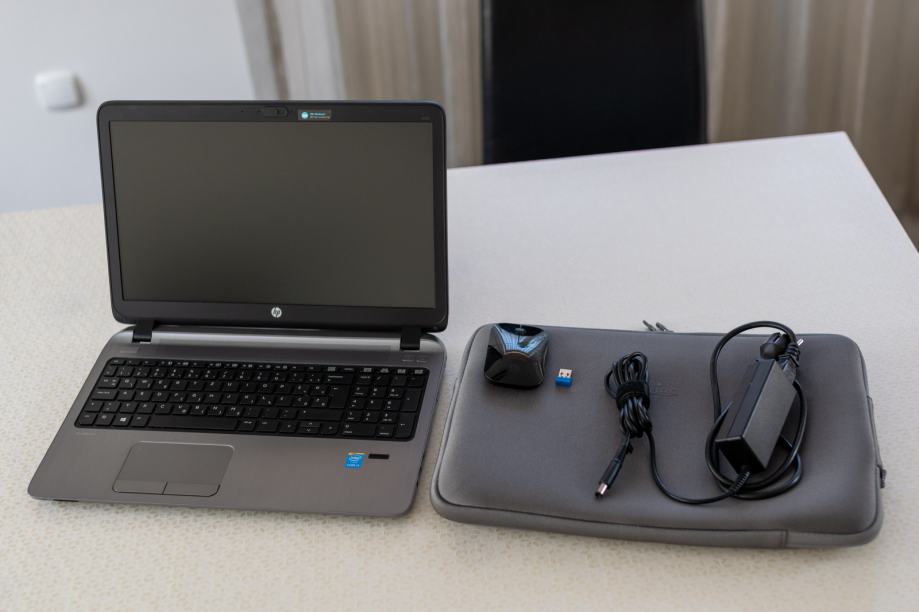 HP Probook 450 G3 (nadgrajen SSD) + torba + miška + polnilec