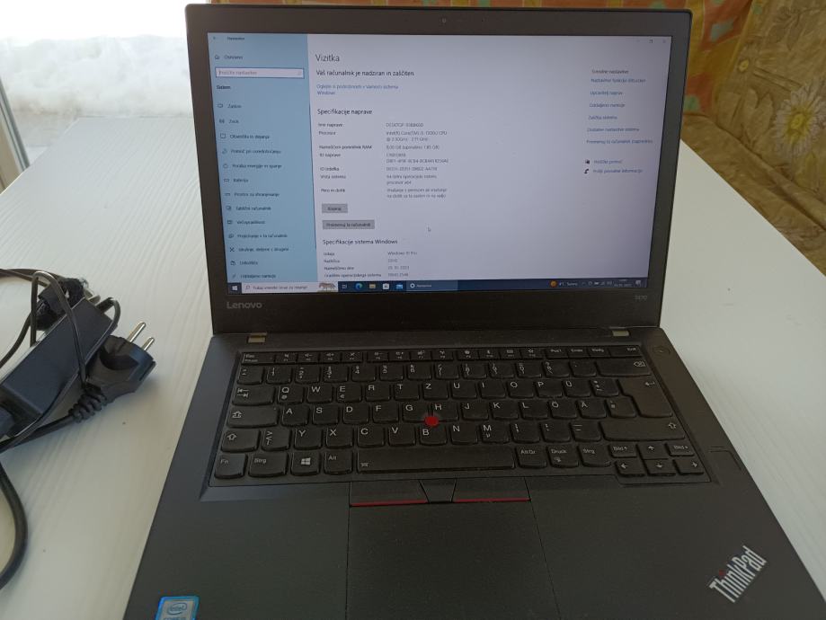 Lenovo ThinkPad T470, i5-7200U, 256Gb SSD, 8Gb RAM, 14" Ekran