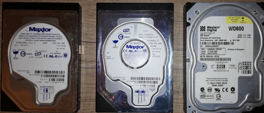 IDE trdi disk x 3