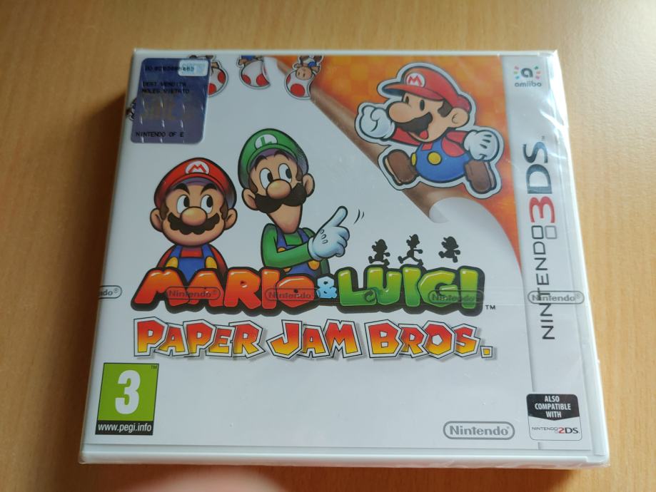 Mario & Luigi Paper Jam Bros, Nintendo 3DS, nova in zapakirana