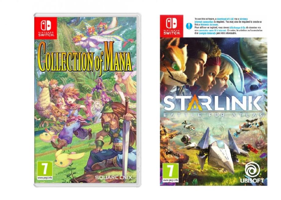 Nintendo switch igri Collection of mana in Starlink obe skupaj za 20€