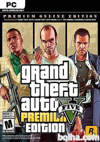 Grand Theft Auto V Premium Online Edition - GTA 5 (PC CD ključ)
