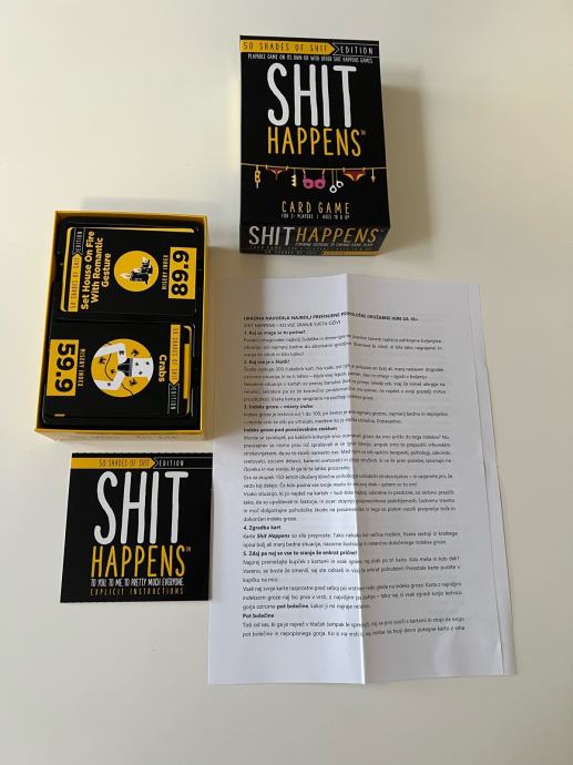 Družabna igra SHIT HAPPENS, 50 shades edition