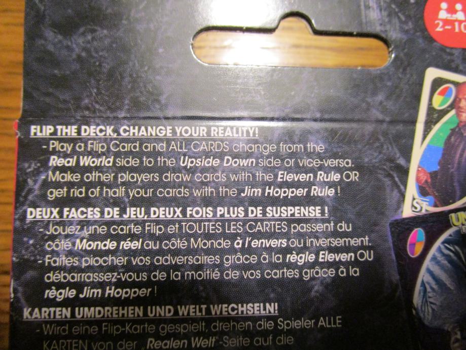 Uno Flip, Stranger Things, karte, nove