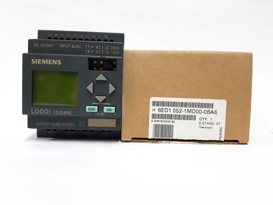 Modulo Logico Siemens LOGO! 12/24RC - 6ED1052-1MD00-0BA6 - Nuovo Di Zecca
