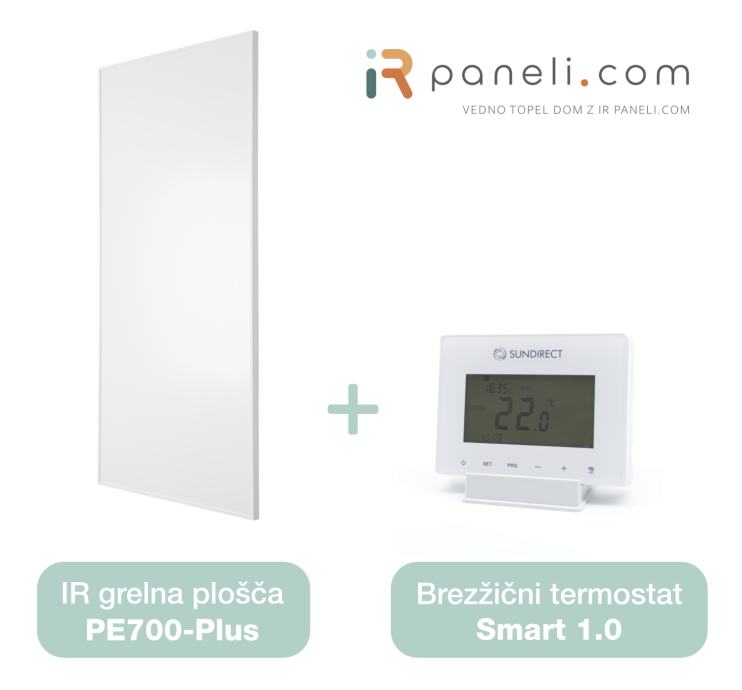 IR panel Sundirect PE700-Plus z brezžičnim termostatom AKCIJA