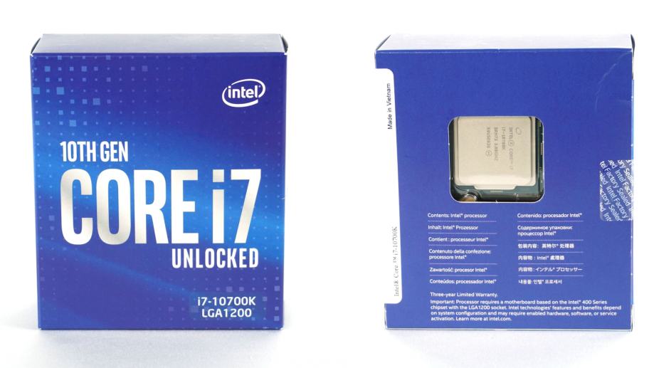 Intel Core i7 10700K BOX procesor, Comet Lake