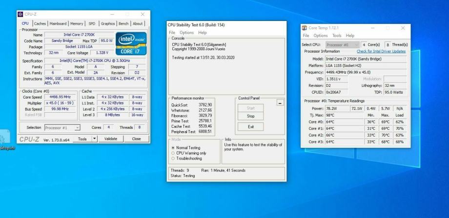 Intel Core i7-2700K Quad-Core 4C/8T 4,5GHZ Socket 1155