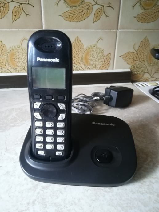 BREZŽIČNI (IP) telefon Panasonic, črn