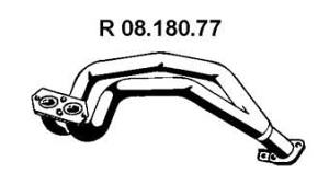 Izpuh OP40110 - Opel Kadett D 79-84, prednja izpušna cev