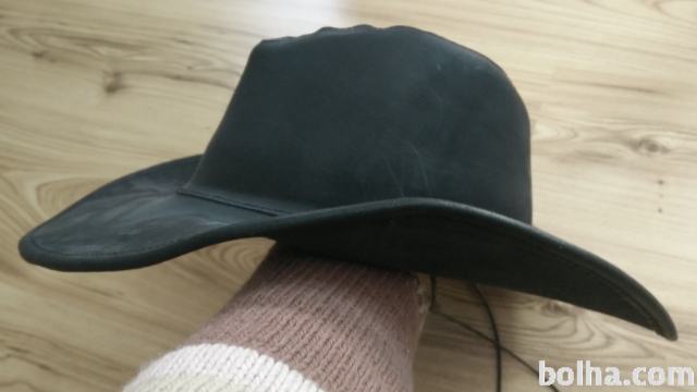 Kavbojski klobuk - usnjen
