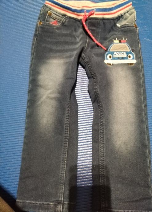 Fantovske jeans hlače z vrvico, št. 92