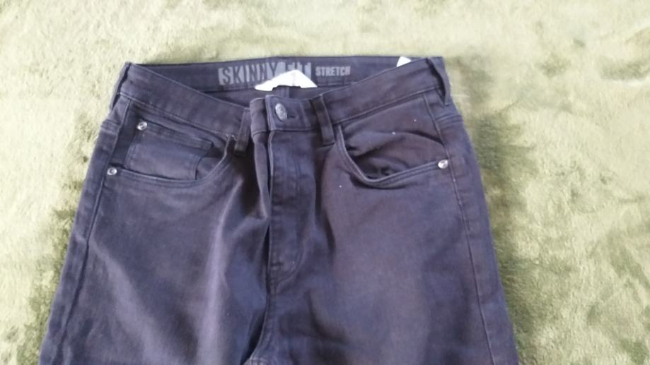 H&M - fantovski hlače št. 170 (13-14 let) - skinny fit stretch v črni