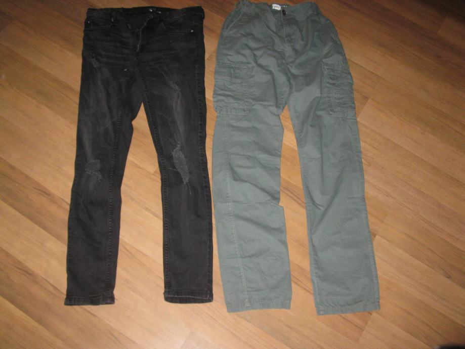 Fantovske jeans in platnene hlače, velikost 164