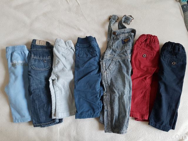 Komplet hlac st. 74 - jeans, kavbojke, trenirka, zamet