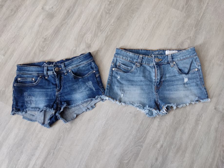 2x jeans kratke hlače (36)