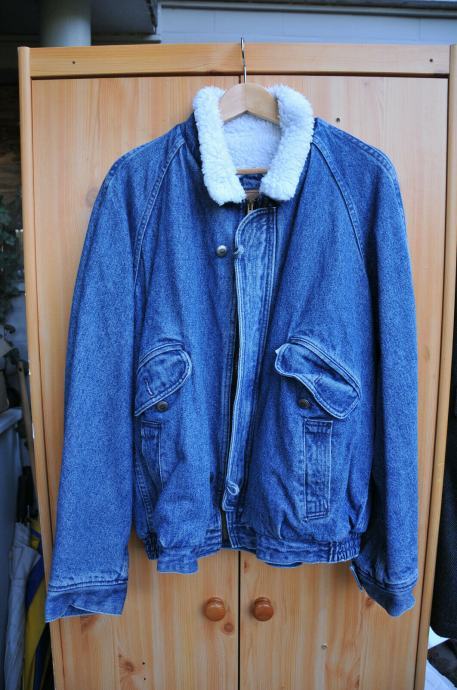 Levis vintage jeans podložena zimska jakna velikost large, made in usa