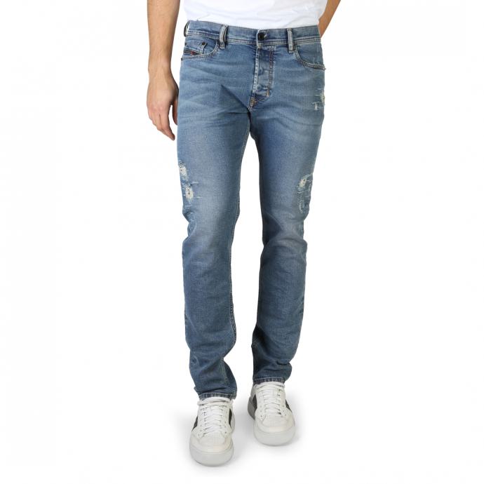 Jeans Diesel Tepphar Pour Hommes - Coupe Slim Carrot Gris Détresse - Taille W30/L32 - Neuf Avec étiquettes