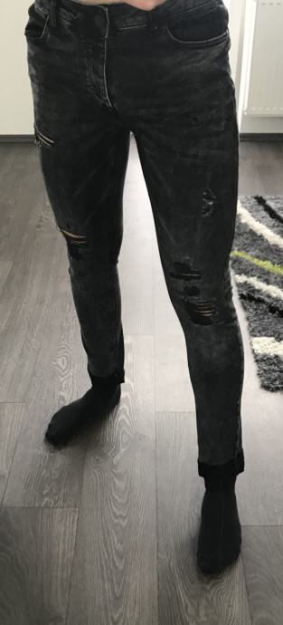 Moške črne jeans hlače