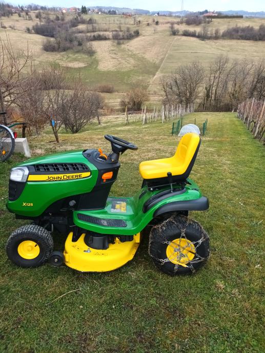 2 Lame Tosaerba Per Trattorino John Deere X125 X145 X300 Ecc. - Ponte 42 Pollici, Ricambi Originali Equivalenti