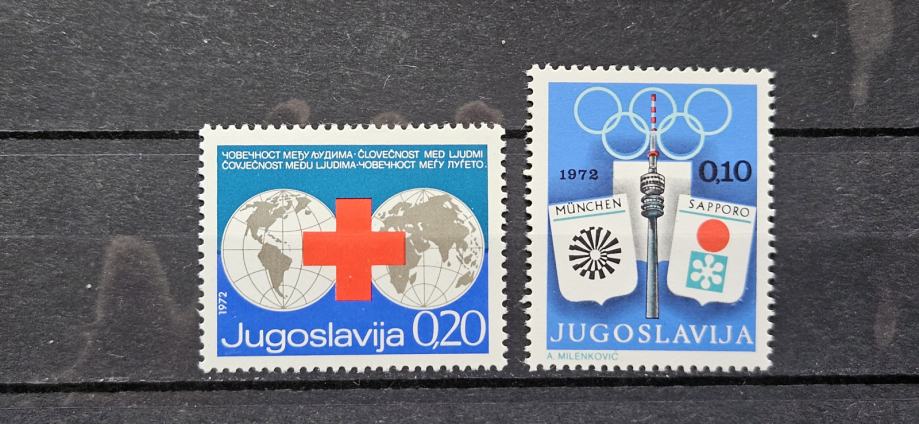 doplačilne znamke - Jugoslavija 1972 - Mi 42 in 43 - čiste (Rafl01)