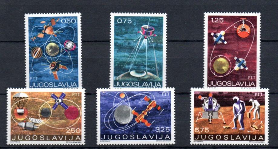Jugoslavija 1971 VESOLJE nežigosane znamke