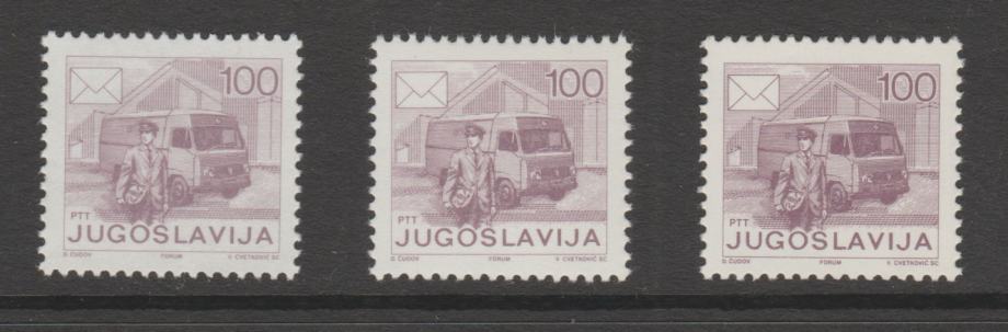 Jugoslavija leto 1986 - RED. IZD. 100 DIN