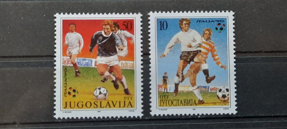 nogomet - Jugoslavija 1990 - Mi 2412/2413 - serija, čiste (Rafl01)