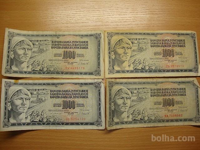 1000 dinarjev 4.XI.1981 SFRJ