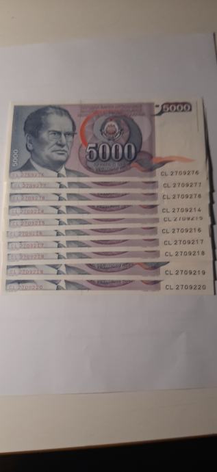 5000 DINARJEV 1985
