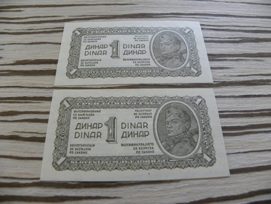 Jugoslavija 1 dinar 1944