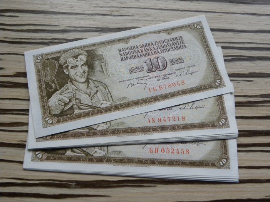 Jugoslavija 10 dinarjev 1968 - barok XF++