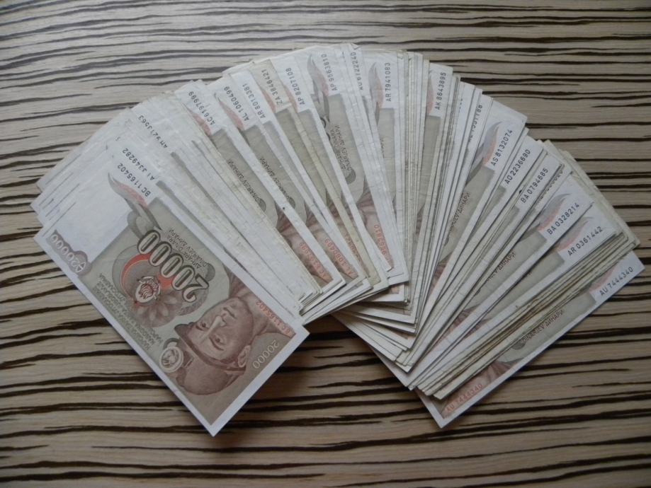 Jugoslavija 20000 dinara 1987